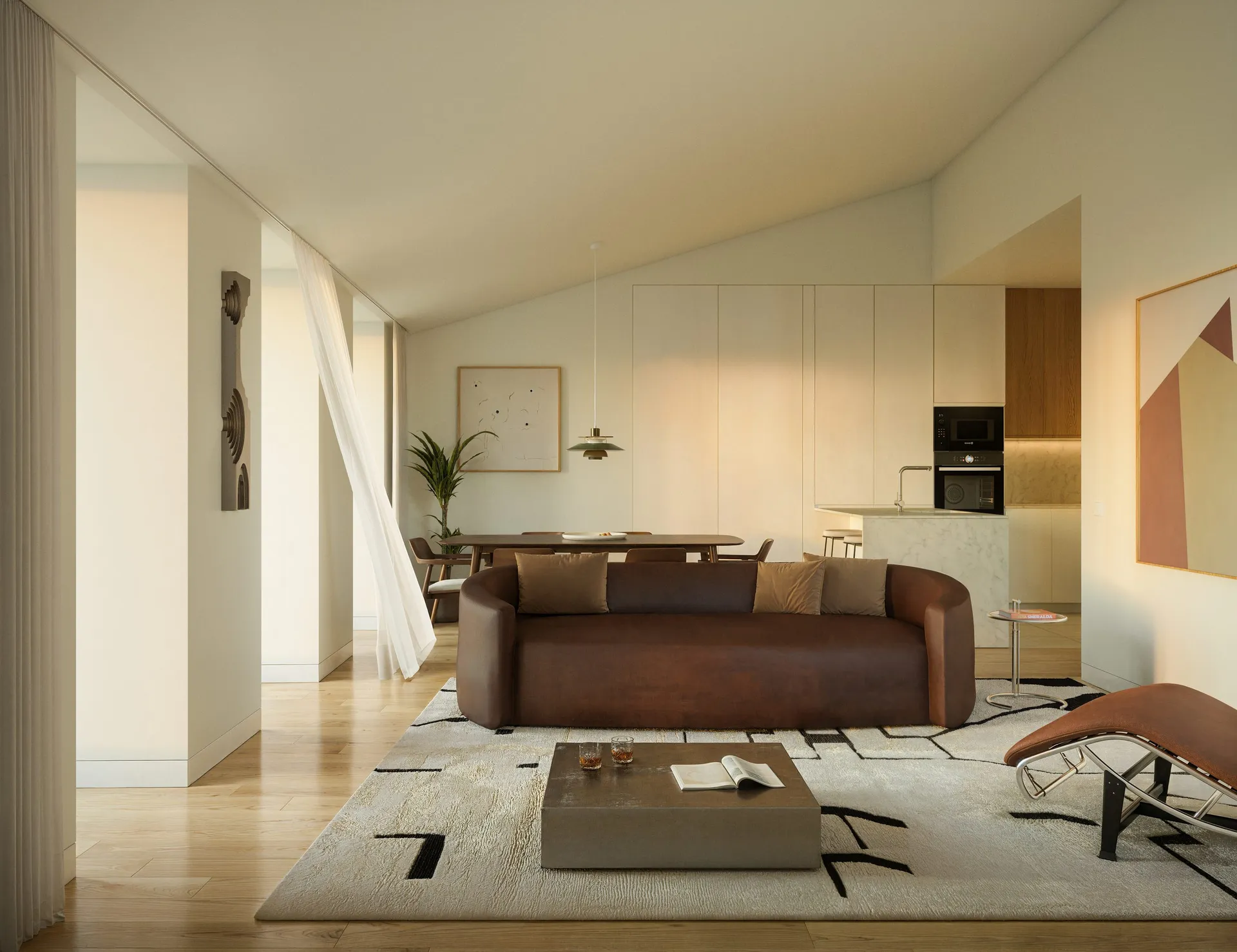 Rua do Passadiço unit I living room conceptual visualisation