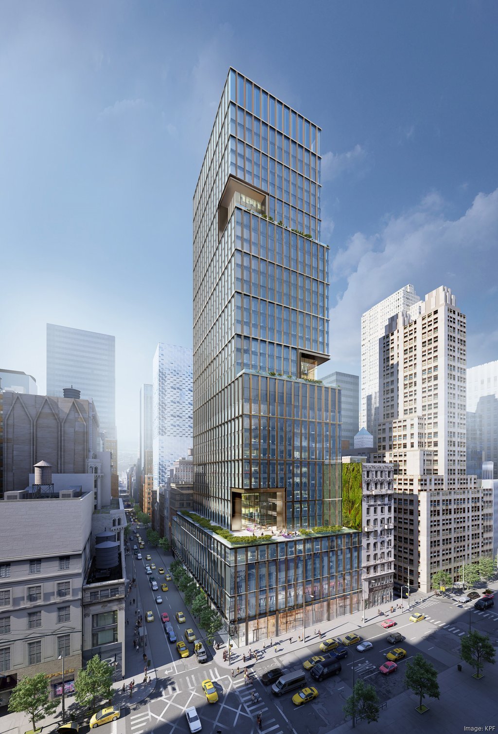 Conceptual visualisation of the 5th Avenue tower, Midtown, New York (render)
