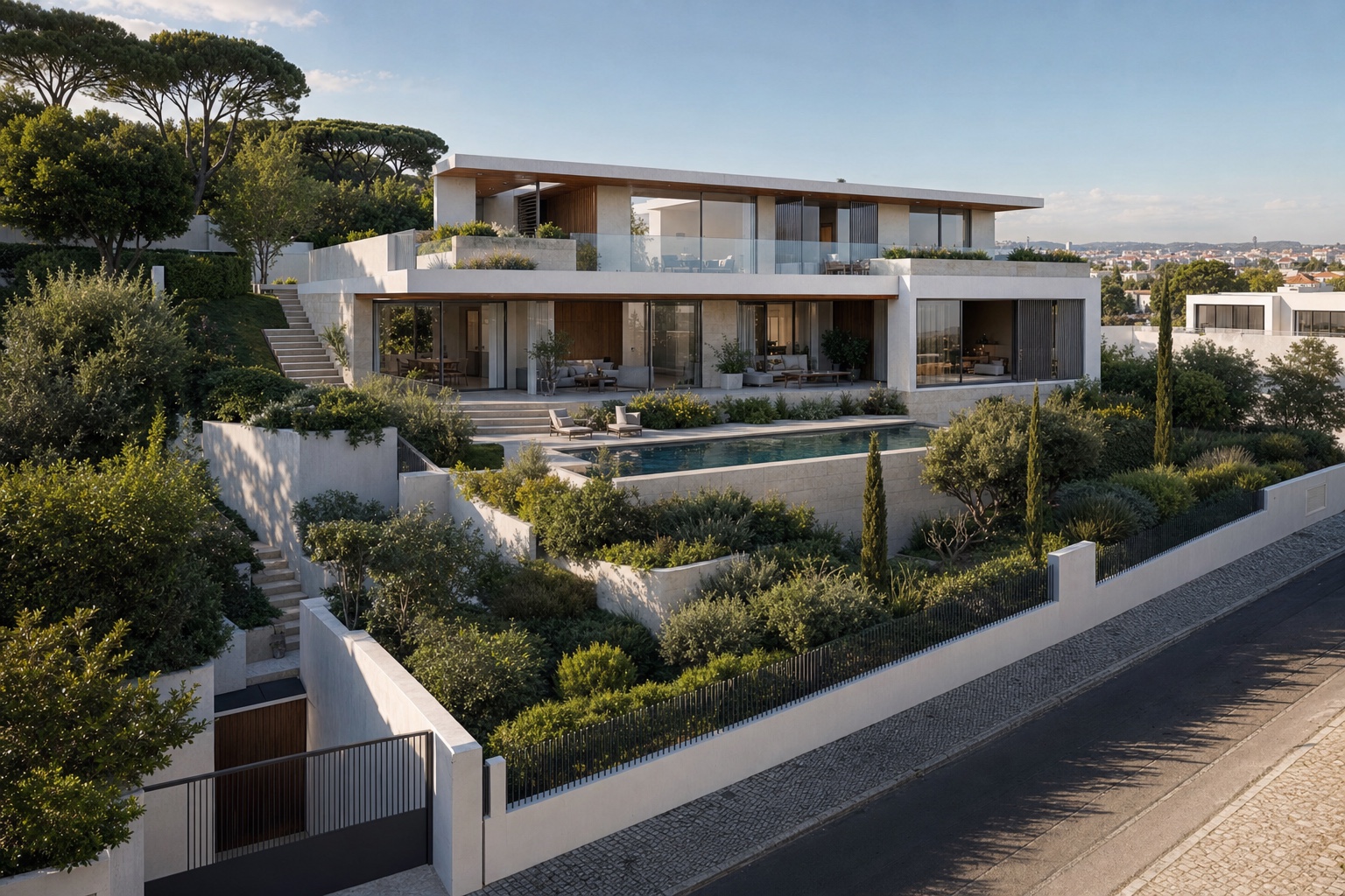 Conceptual visualisation of Oeiras Villa in Caxias