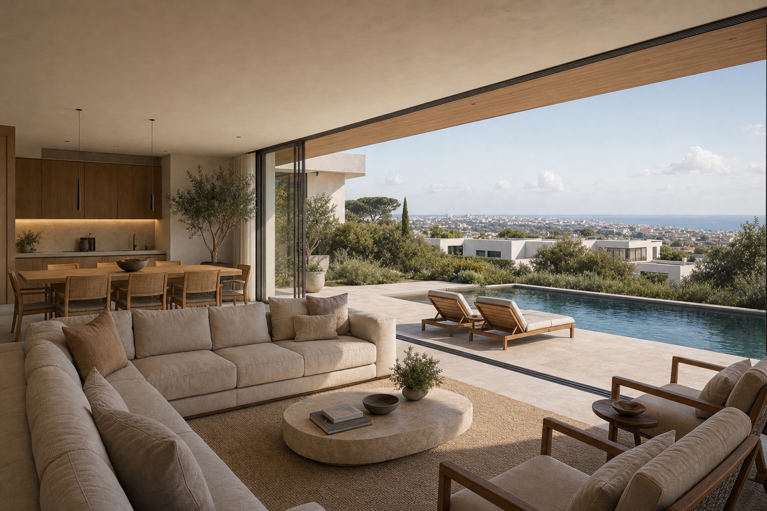 Conceptual visualisation of the Oeiras Villa living space